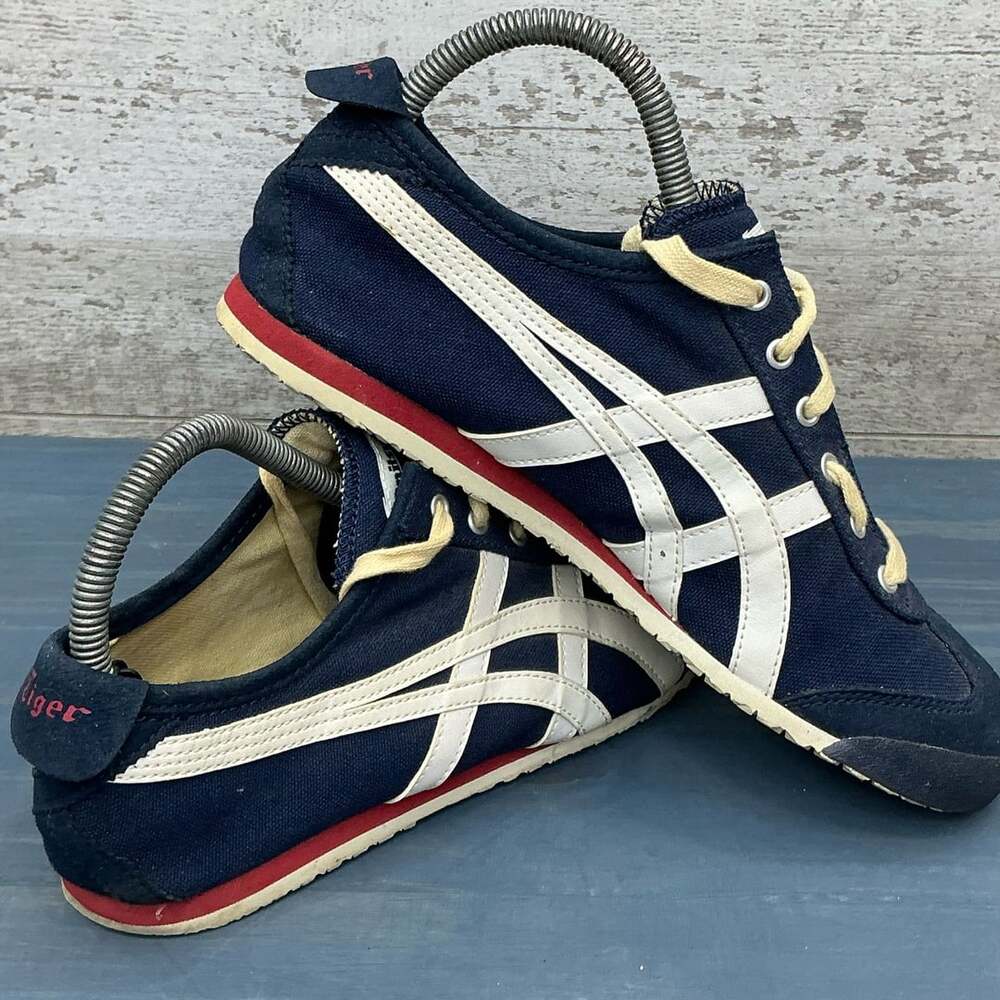 Onitsuka Tiger Mexico 66 Slip-On Navy Blue Off-White Sneakers M US 6
